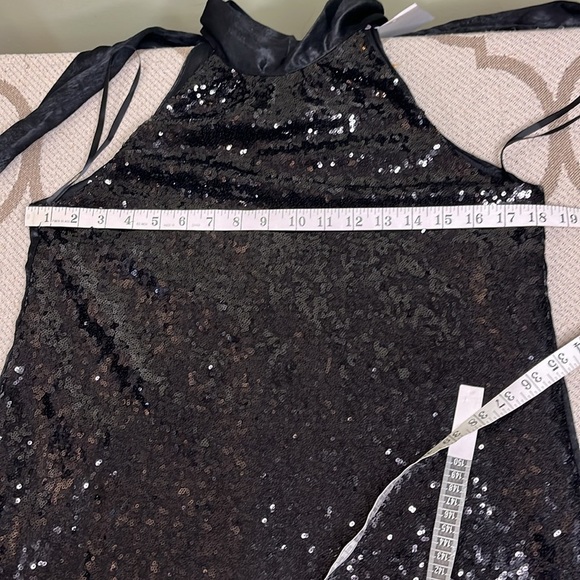 Andrée by Unit high neck Black Dress with Sequins size small - Picture 10 of 15